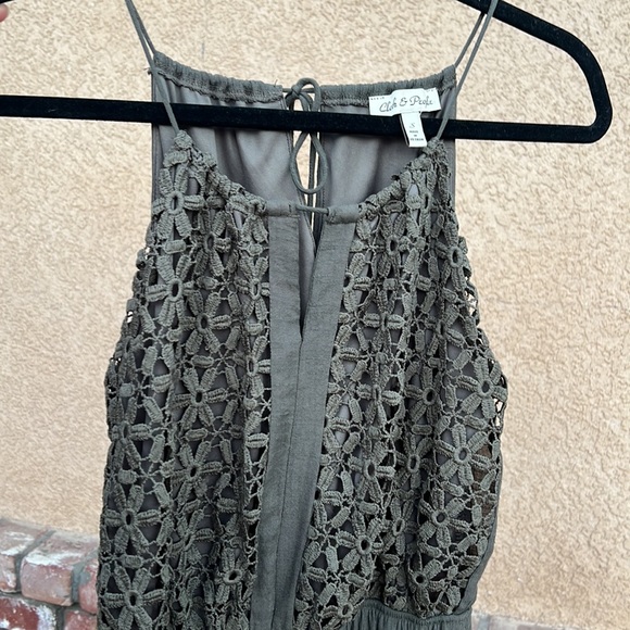 Floral Lace High Neck Dress - Picture 6 of 6